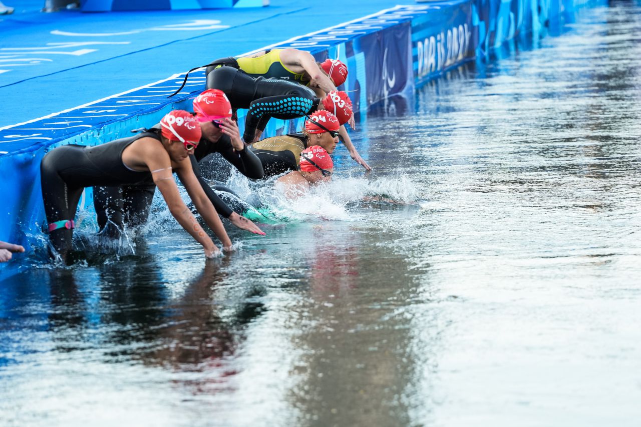 Eva Moral en la final de PTWC Triatlón