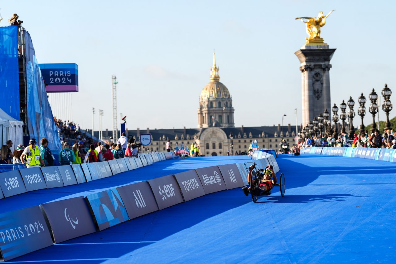 Eva Moral en la final de PTWC Triatlón.