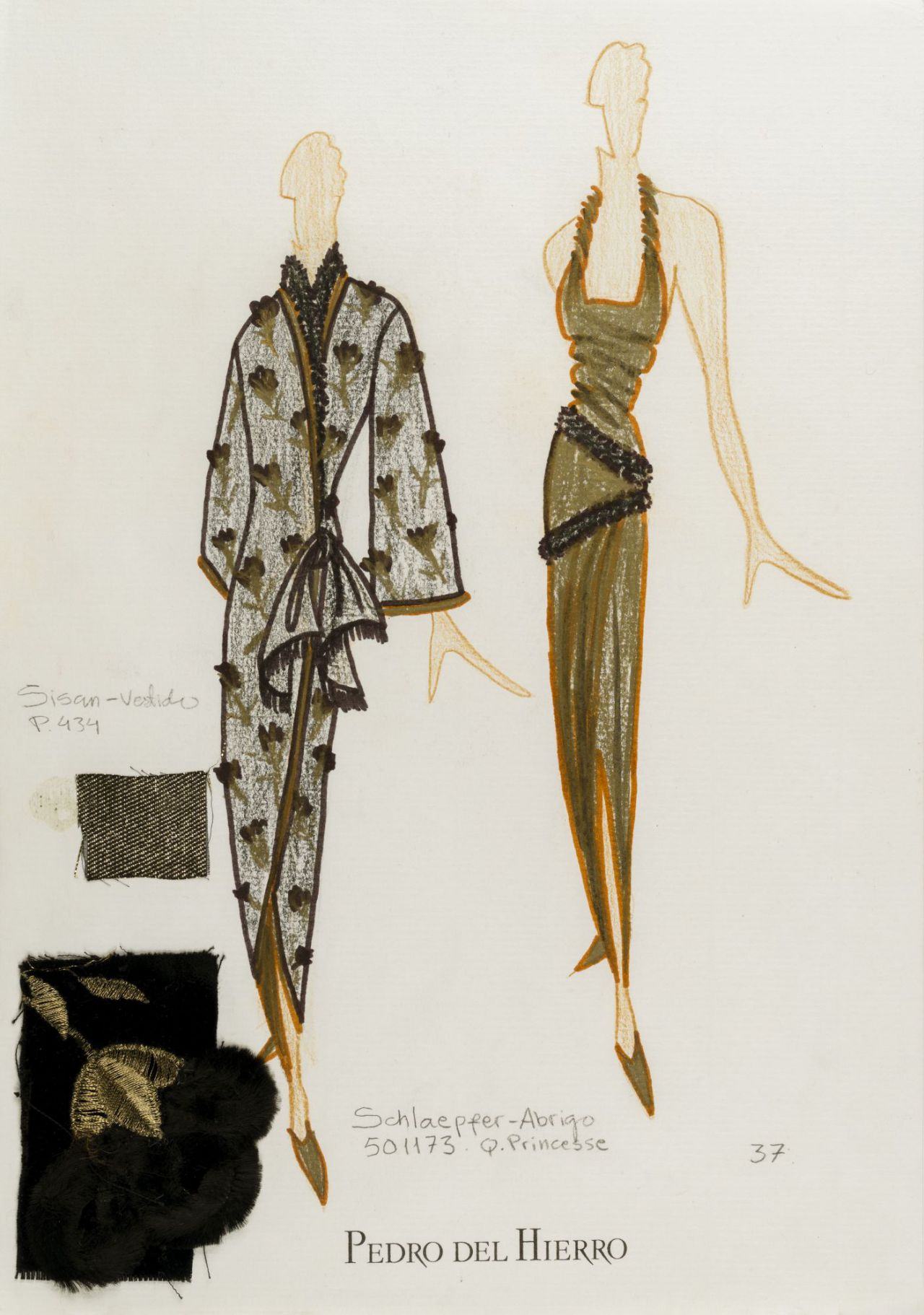 Figurines de Pedro del Hierro, colección otoño-invierno 1987-1988 