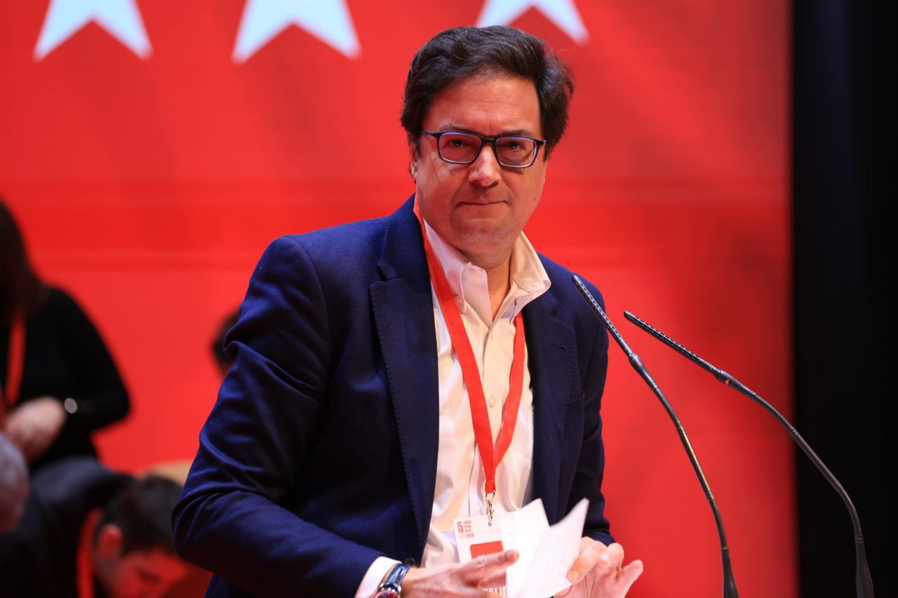 El secretario general del PSOE-M, Óscar López

