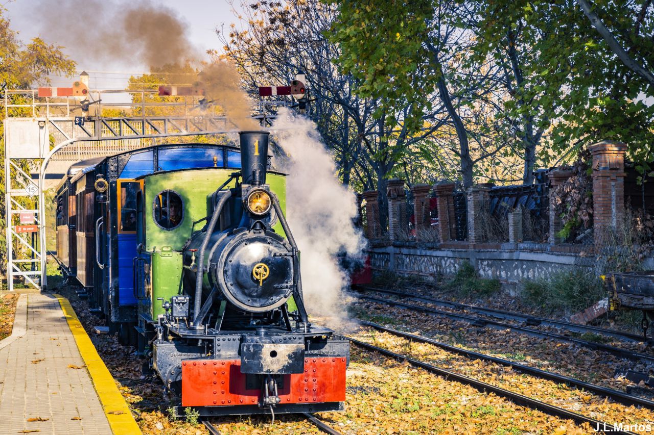 El Tren, remolcado por la locomotora (Foto: José Luis Martos)