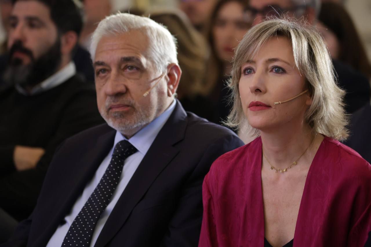Pablo Flores,  director general en The Palace, a Luxury Collection Hotel, y María Cano, directora de Madridiario