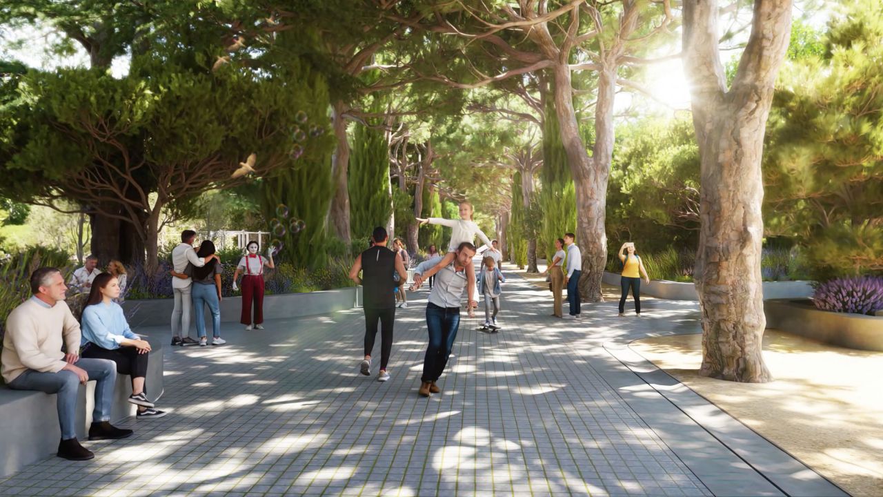 Recreación virtual del resultado de las obras de Parque Castellana
