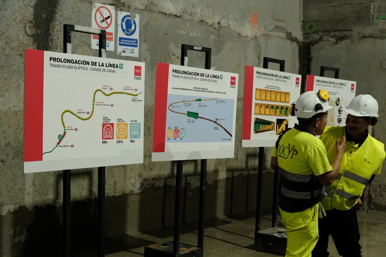 ‘Obras linea 11 Plaza Elipitica - Comillas’