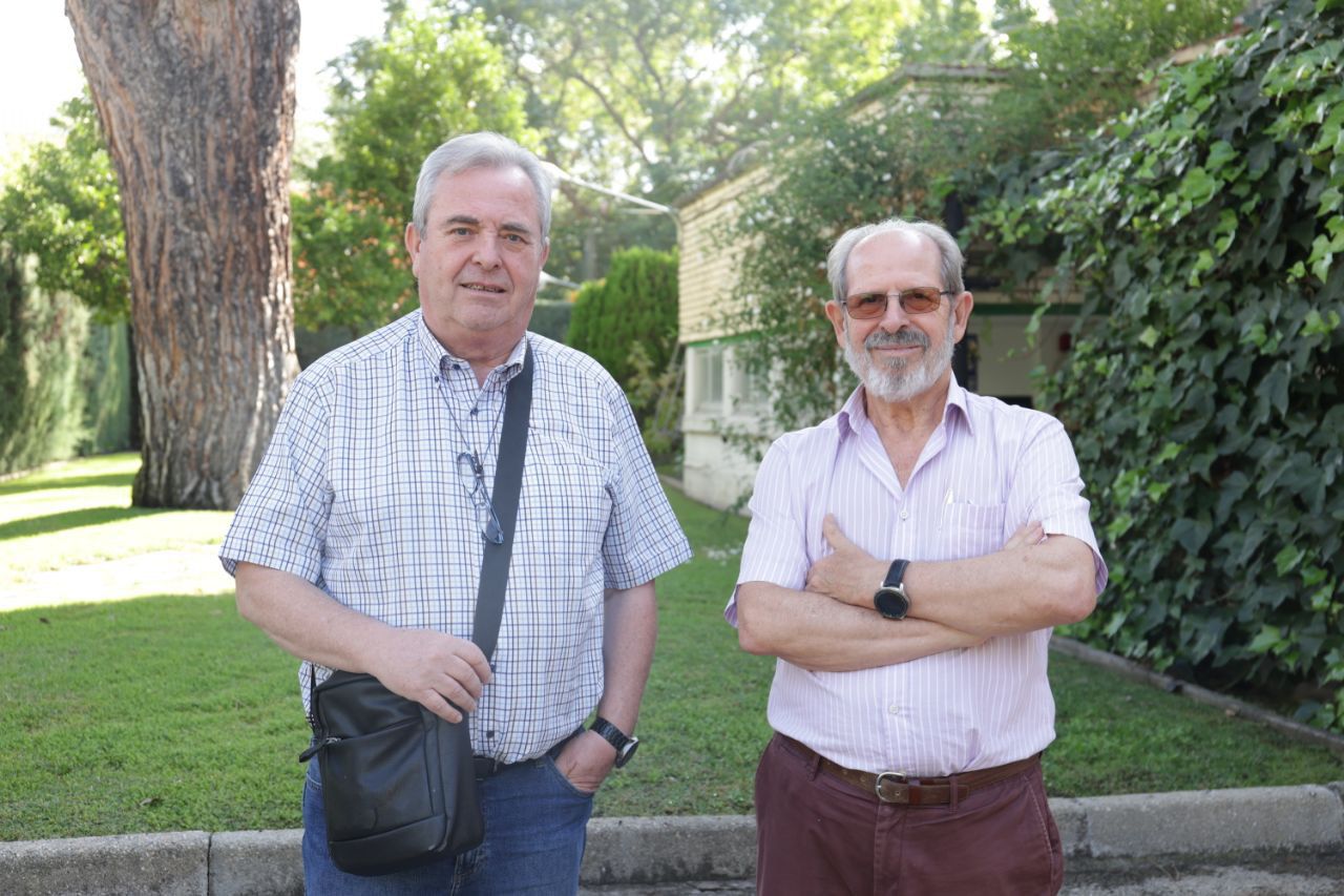 Miguel Ángel González (presidente de la mancomunidad) y Miguel Garrido (miembro de la mancomunidad)