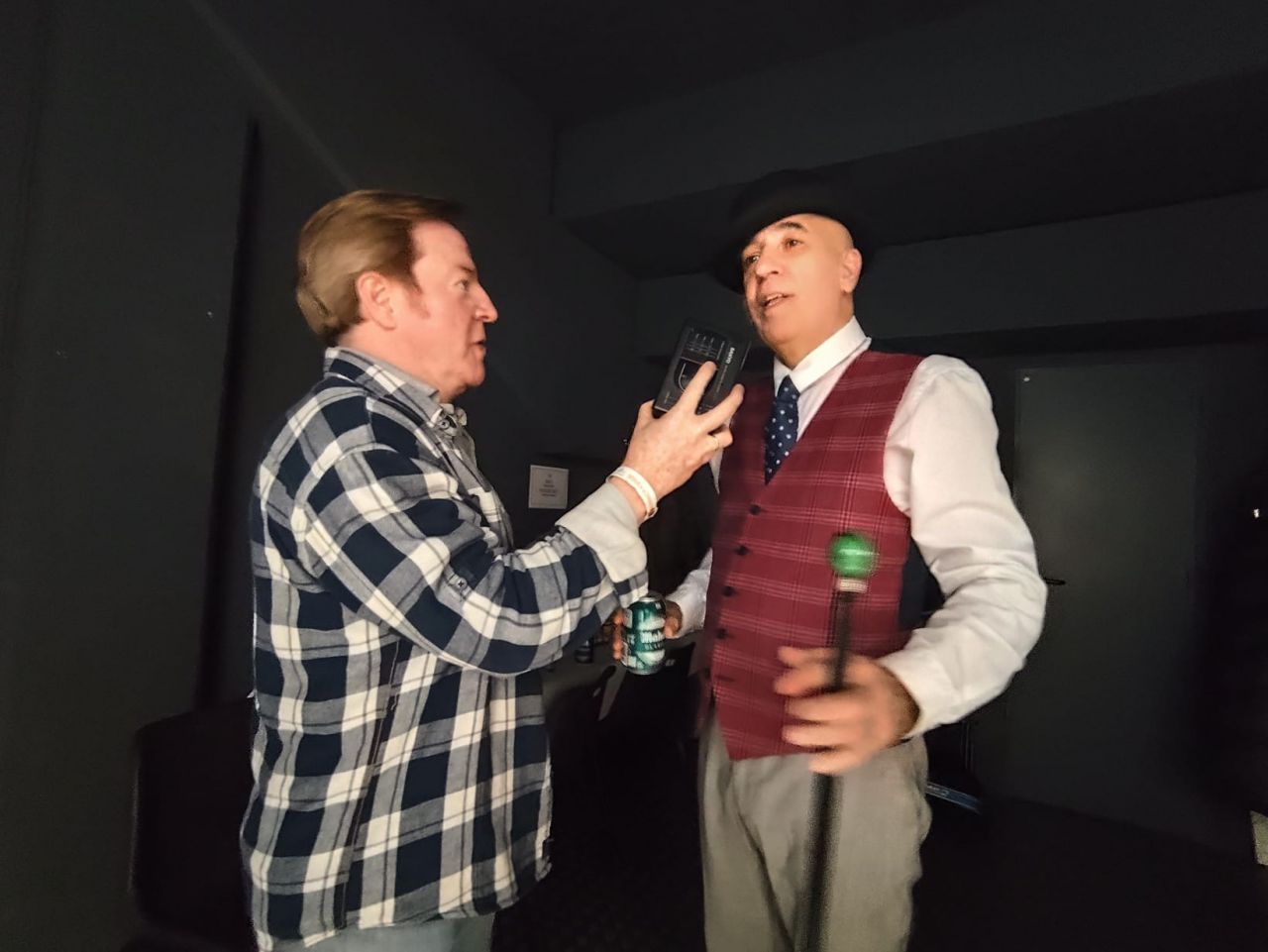 Luis Livingstone con Juancho Pajares