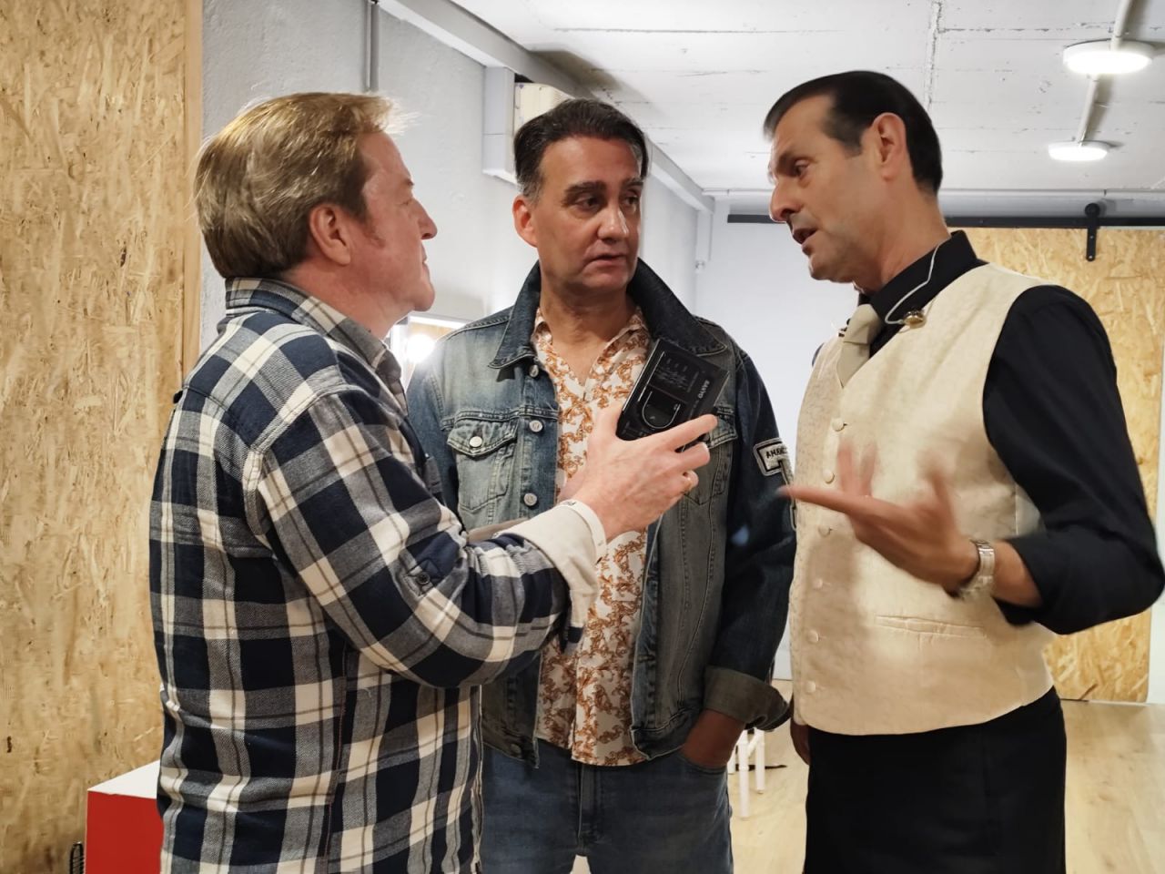 Juancho Pajares con Amancio y Roberto de Tennesssee
