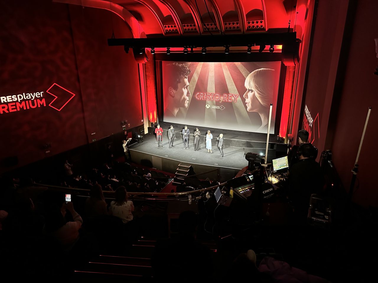 Celebración de un evento en los Cines Callao