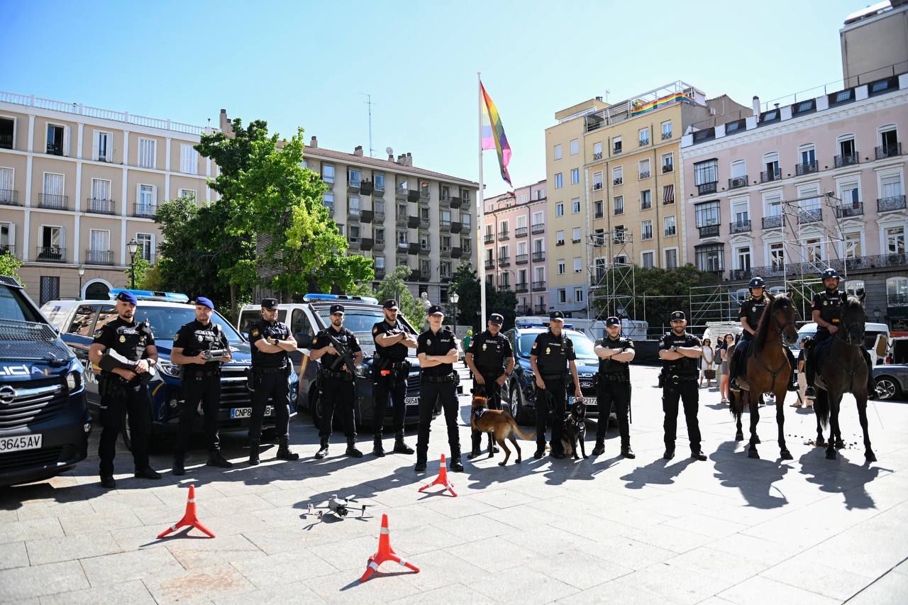 Más de 3.300 policías velarán por la seguridad en las celebraciones del Orgullo