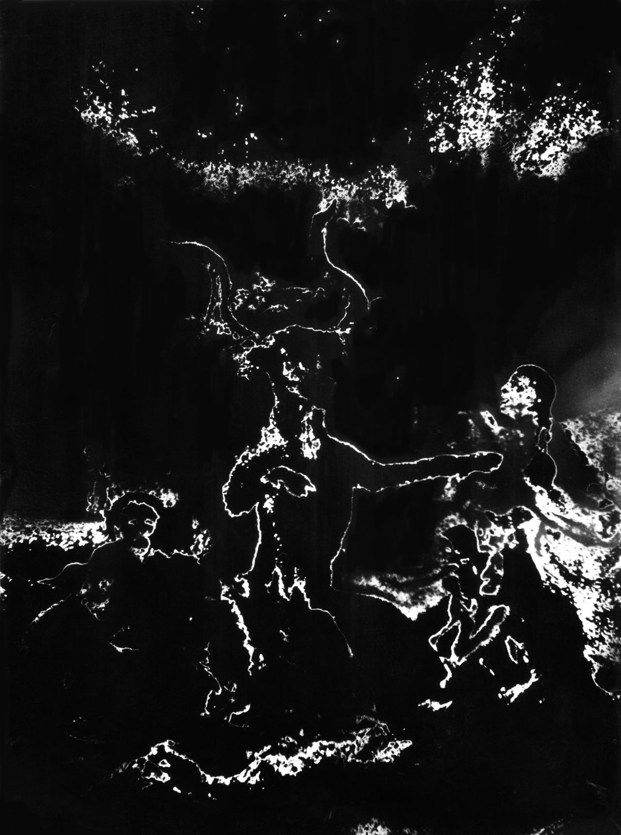  El Aquelarre. Pinturas negras de Goya. 1972. 17 x 23 cm. Solarización.