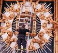 Ofrenda floral, misa y bajada del cuadro de la Virgen de la Paloma