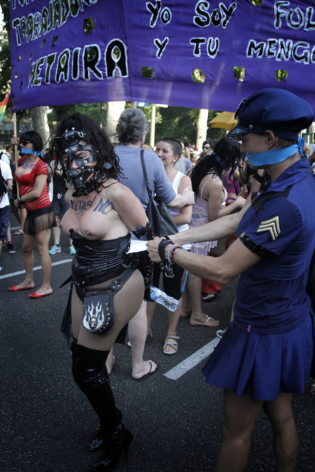 Manifestación en contra de la Ley Mordaza