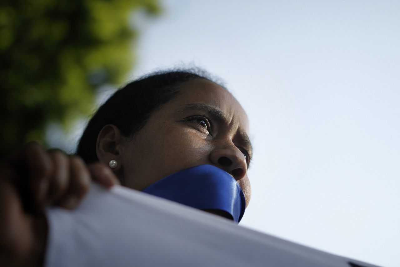 Manifestación en contra de la Ley Mordaza