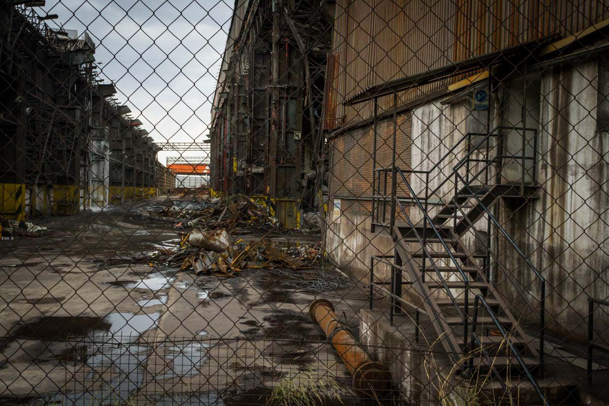 Desmantelado de la fundición de Arcelor-Mittal de Villaverde.
