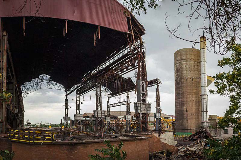 Desmantelado de la fundición de Arcelor-Mittal de Villaverde.