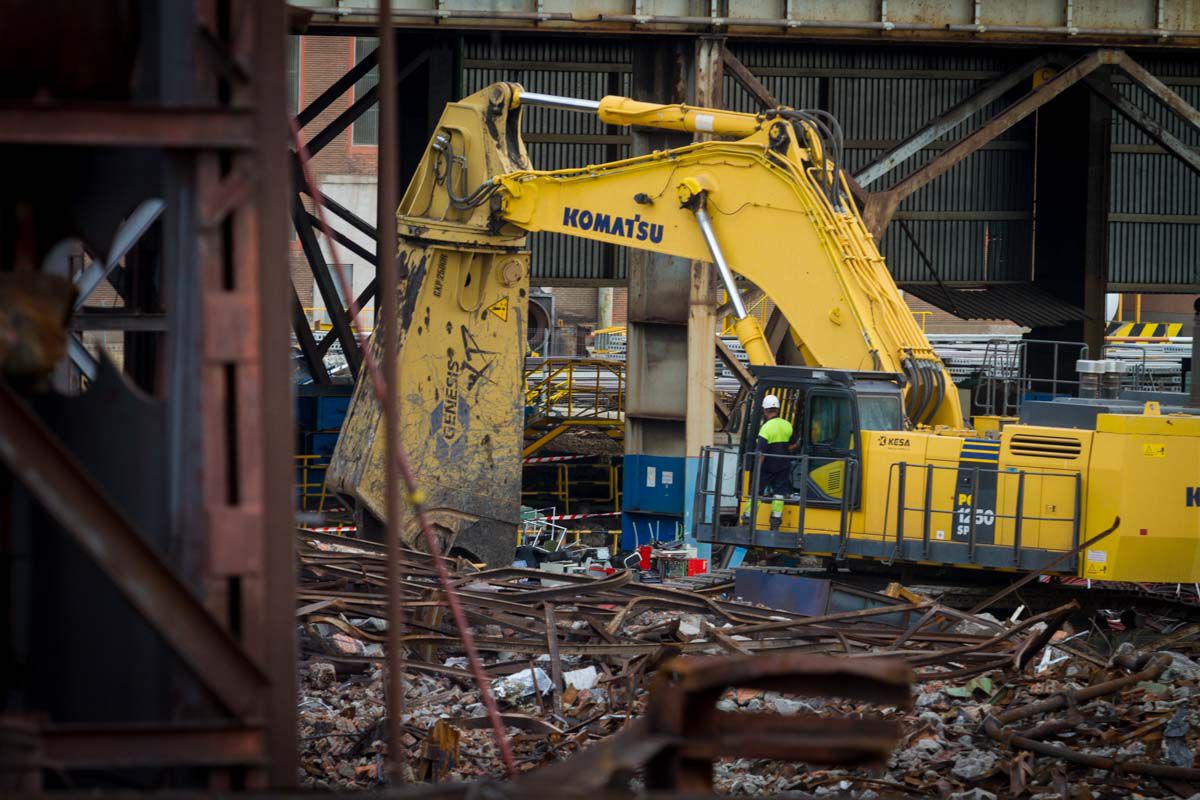 Desmantelado de la fundición de Arcelor-Mittal de Villaverde.