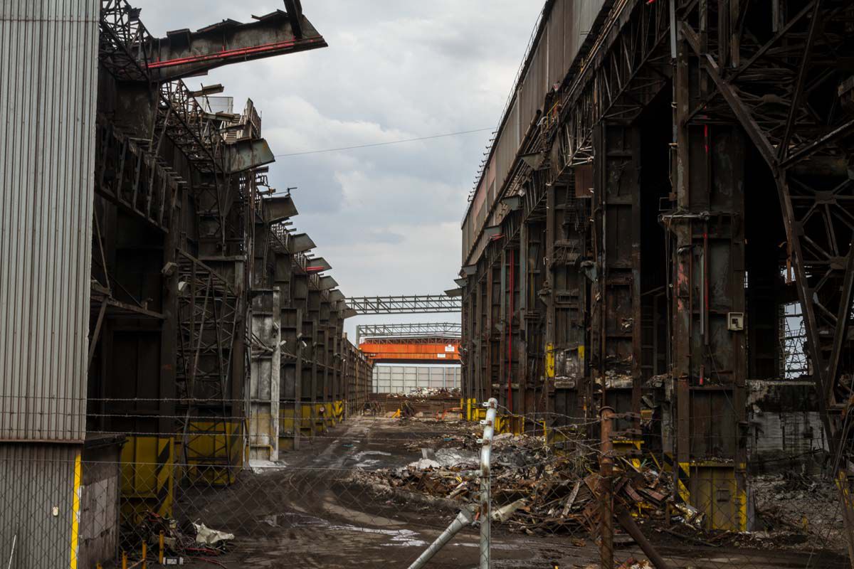 Desmantelado de la fundición de Arcelor-Mittal de Villaverde.