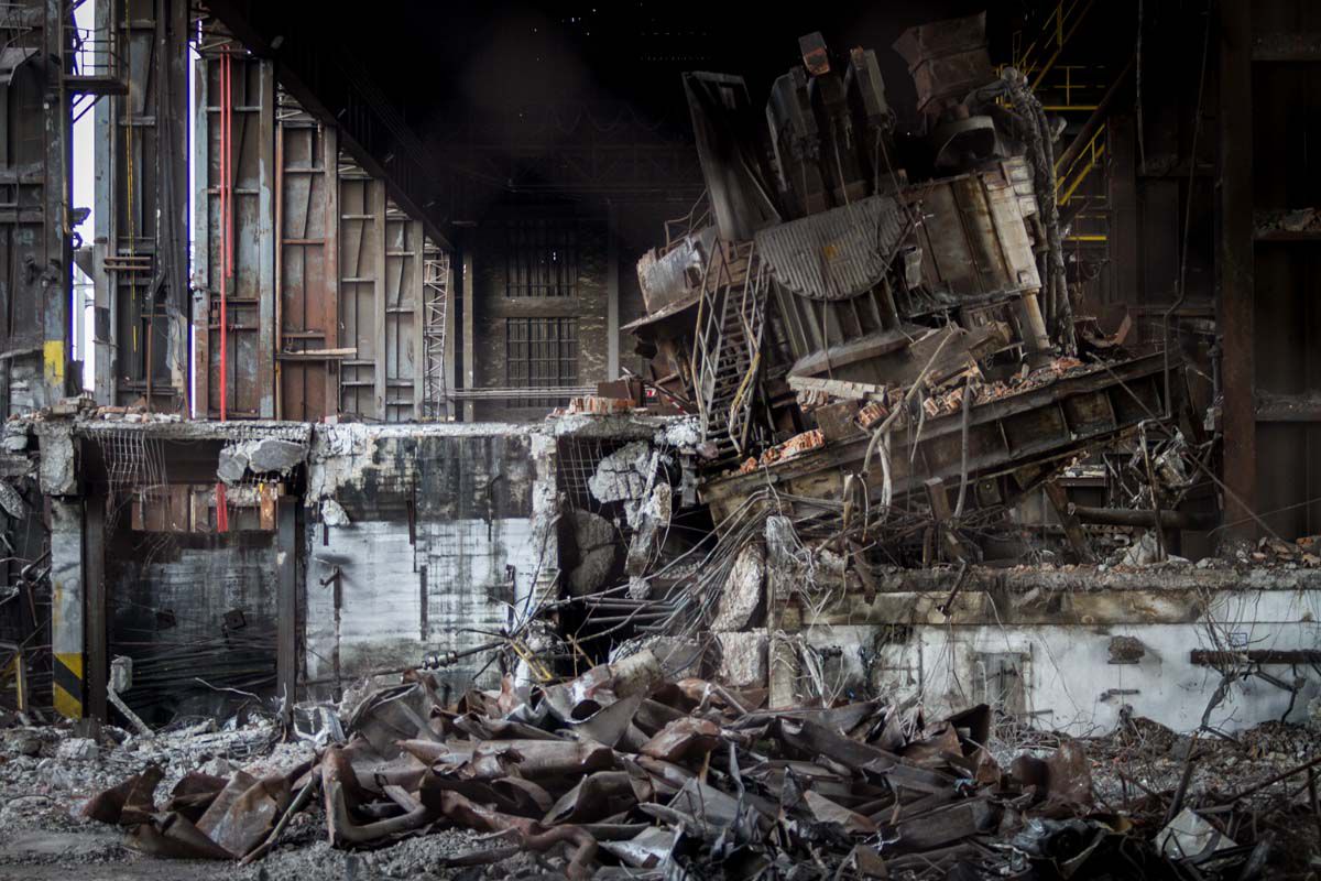 Desmantelado de la fundición de Arcelor-Mittal de Villaverde.