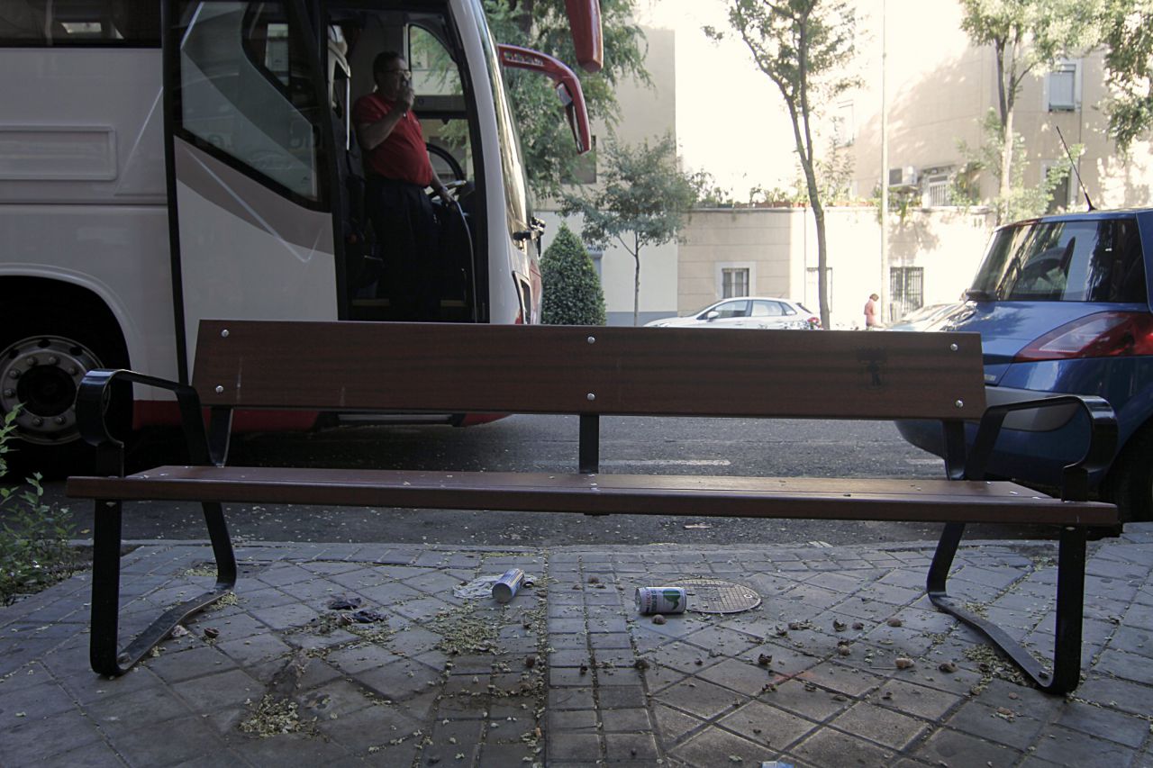 Suciedad en las calles de Madrid