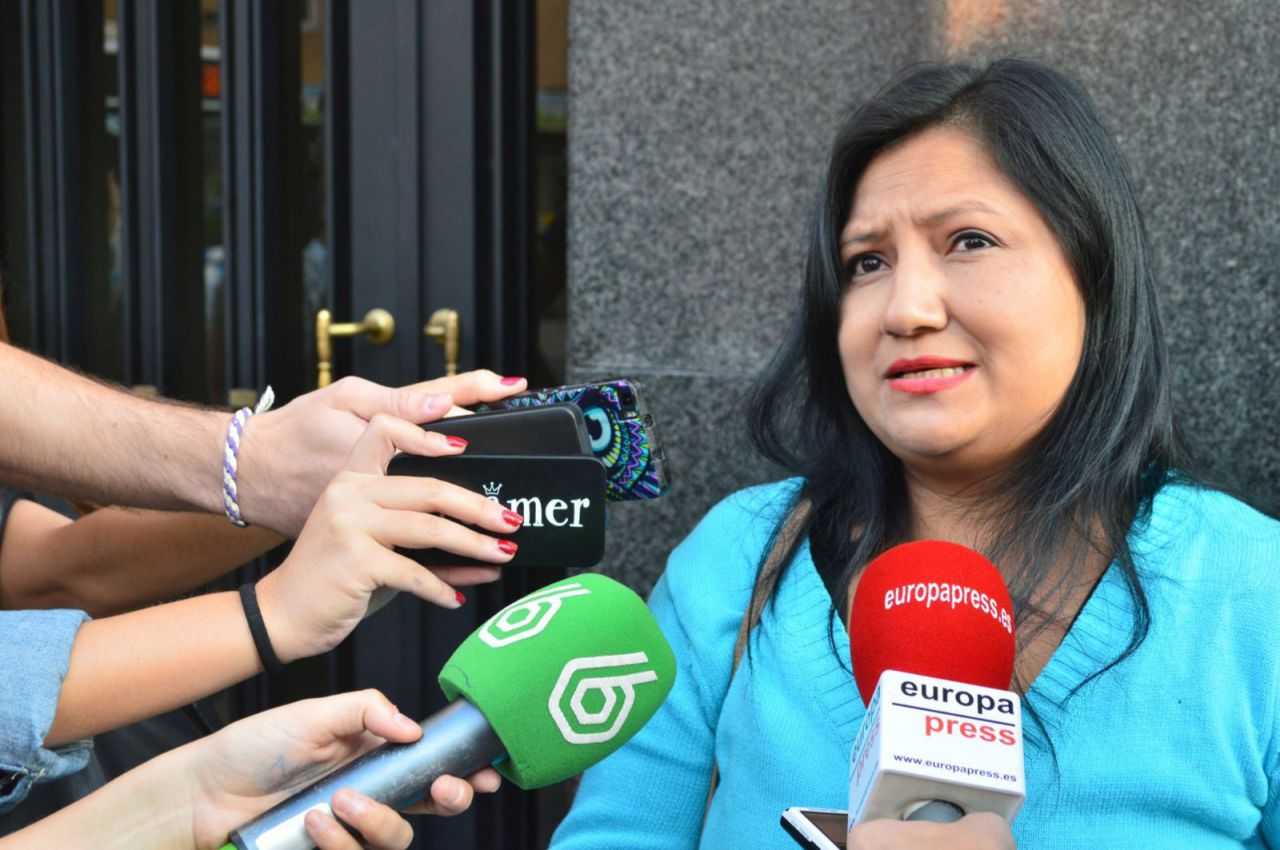 Una de las afectadas por el derrumbe en Tetuán