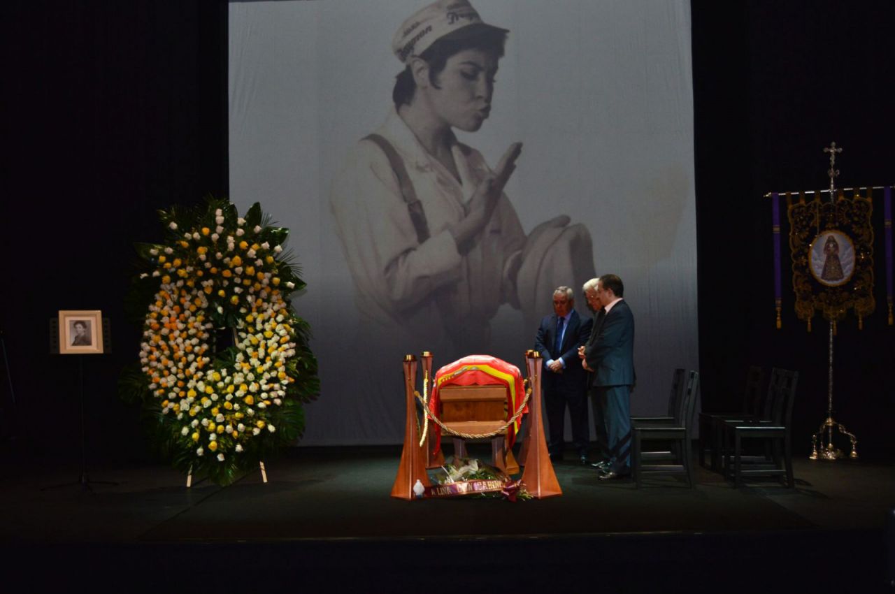 Capilla ardiente de Lina Morgan en el Teatro La Latina