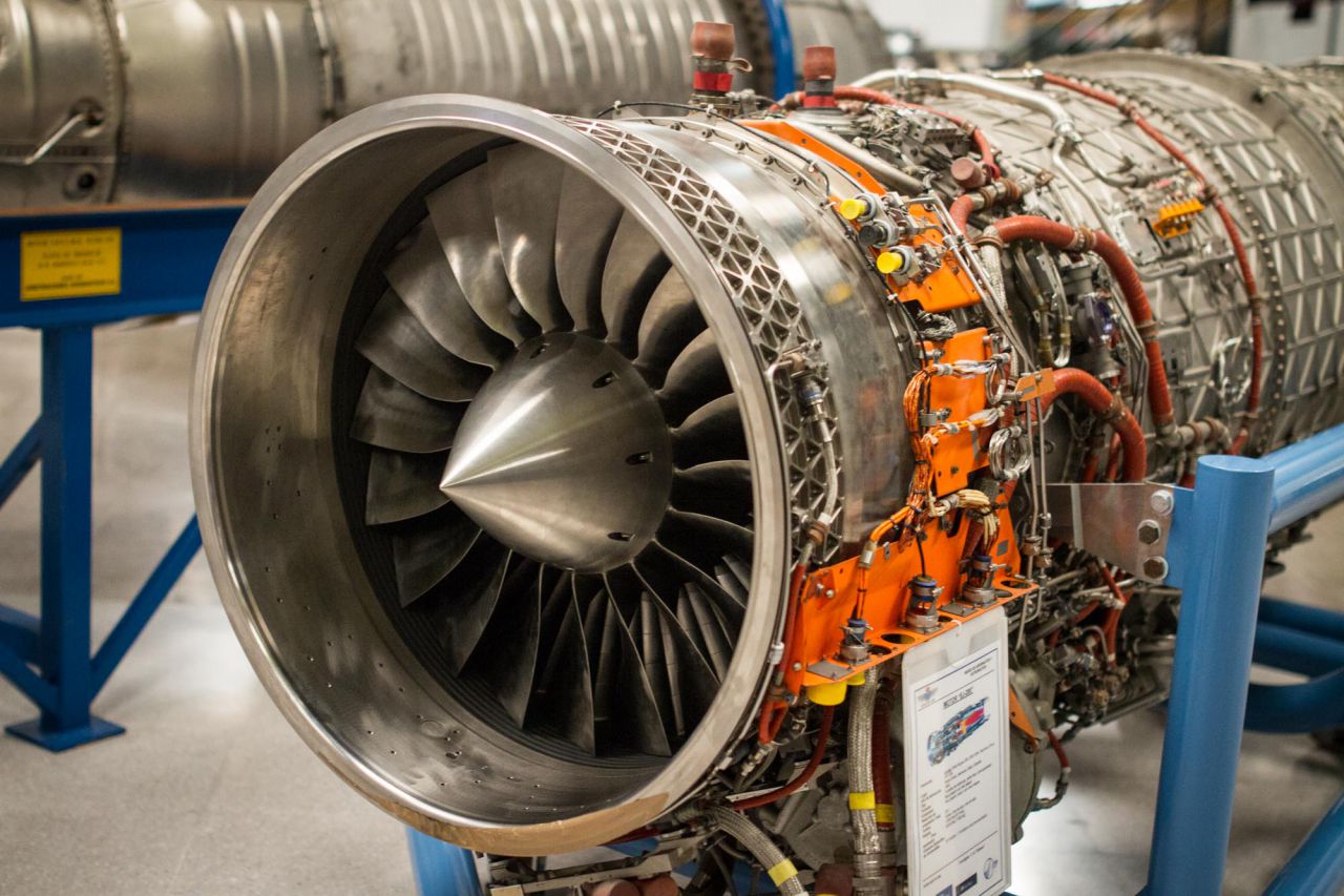 Motor de un avión