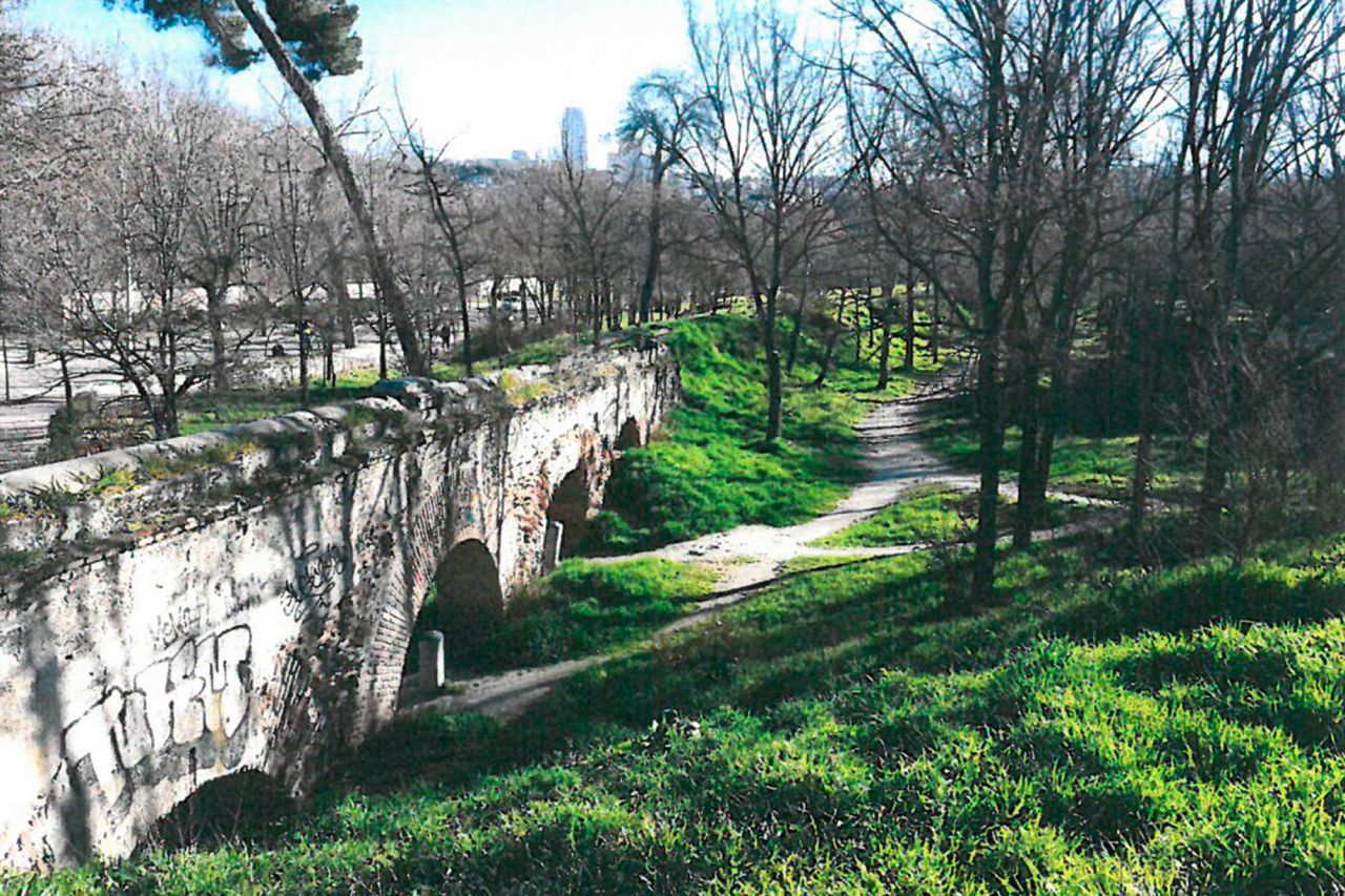 Imágenes del proyecto de restauración del acueducto de Sabatini en la Casa de Campo.