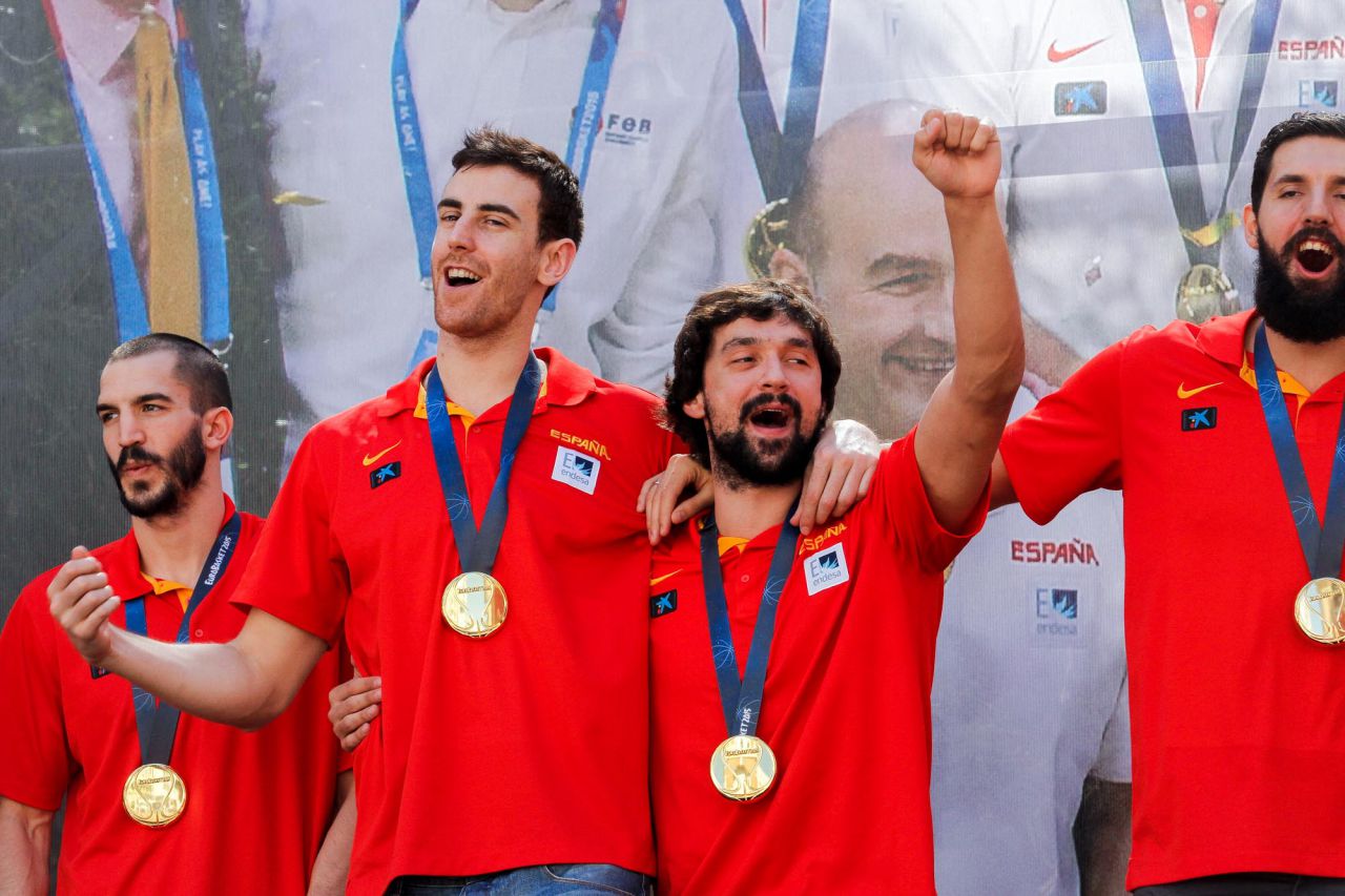 Victor Claver y Sergio Llul en un momento de la celebración.