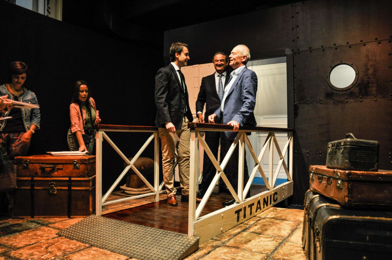 Titanic The Exhibition en el Centro Cultural de la Villa, con Claes-Göran Wetterholm y Luis Ferreiro