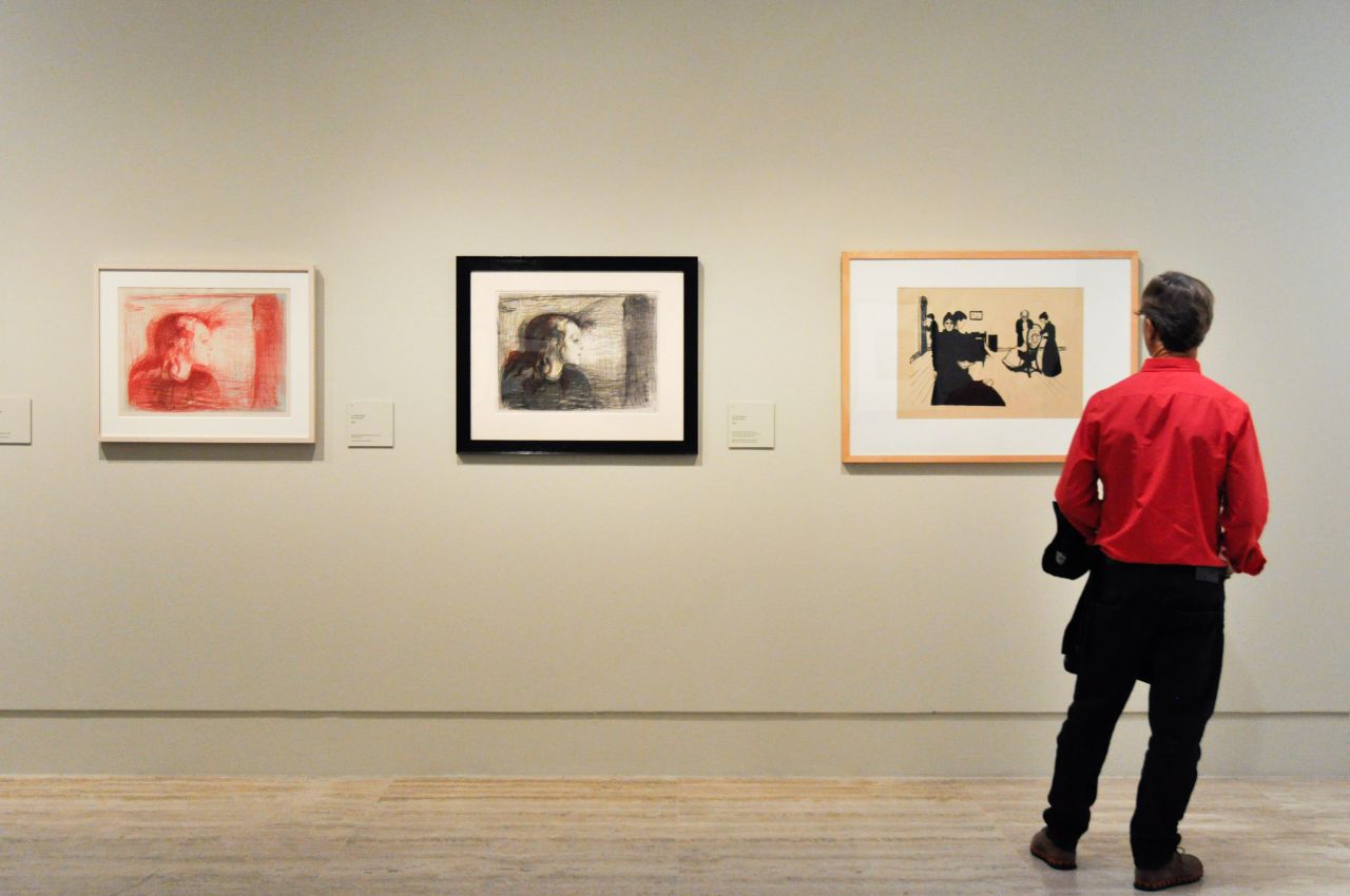 Expositión de Edvard Much en Museo Thyssen Bornemisza.