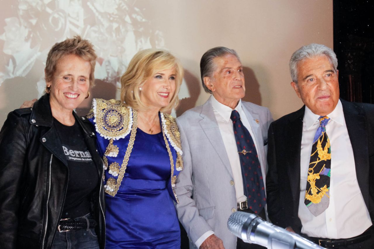 Mercedes Milá, Nieves Herrero, Jaime Ostos y Andrés Pajares.