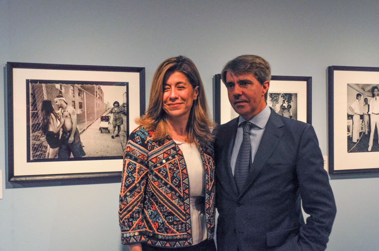 Ángel Garrido y Eva Tormo en la inauguración de la exposición en Fundación Canal.