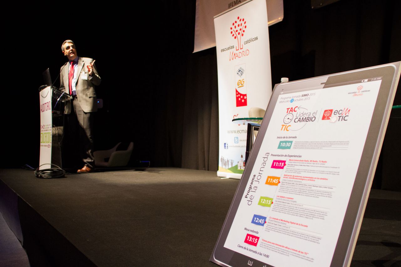 Escuelas Católicas de Madrid ha celebrado en SIMO Educación la jornada 'TIC-TAC Lidera el cambio', en la que ha presentado cuatro experiencias reales de innovación en el aula. 