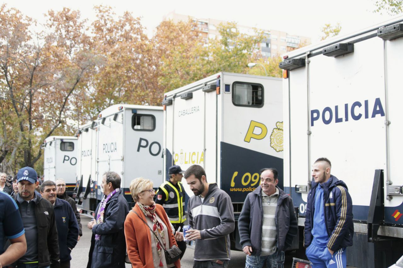 Dispositivo de seguridad en el Bernabéu para el clásico