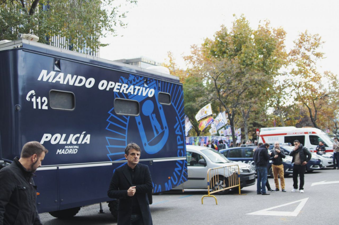 Dispositivo de seguridad en el Bernabéu para el clásico