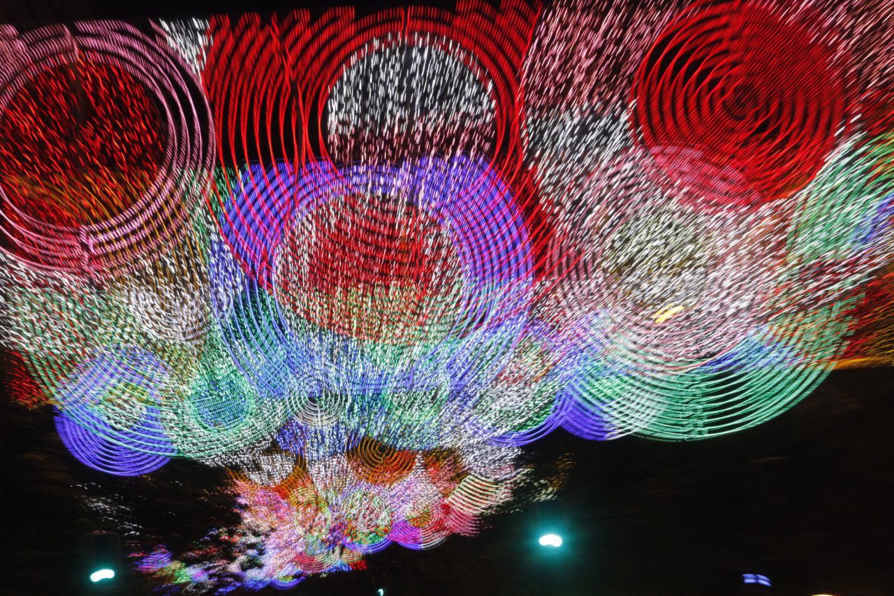 Secuencia de luces  en la calle Velázquez.