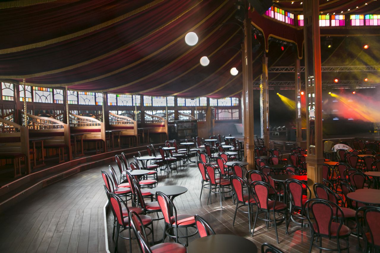 Carpa que se inaugurará el viernes 4 de diciembre.