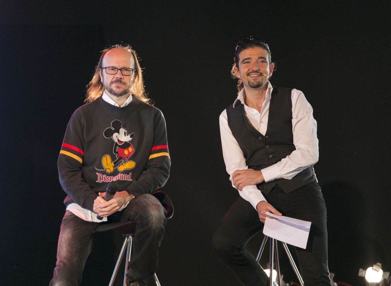 Santiago Segura y Luis Álvarez en la presentación.