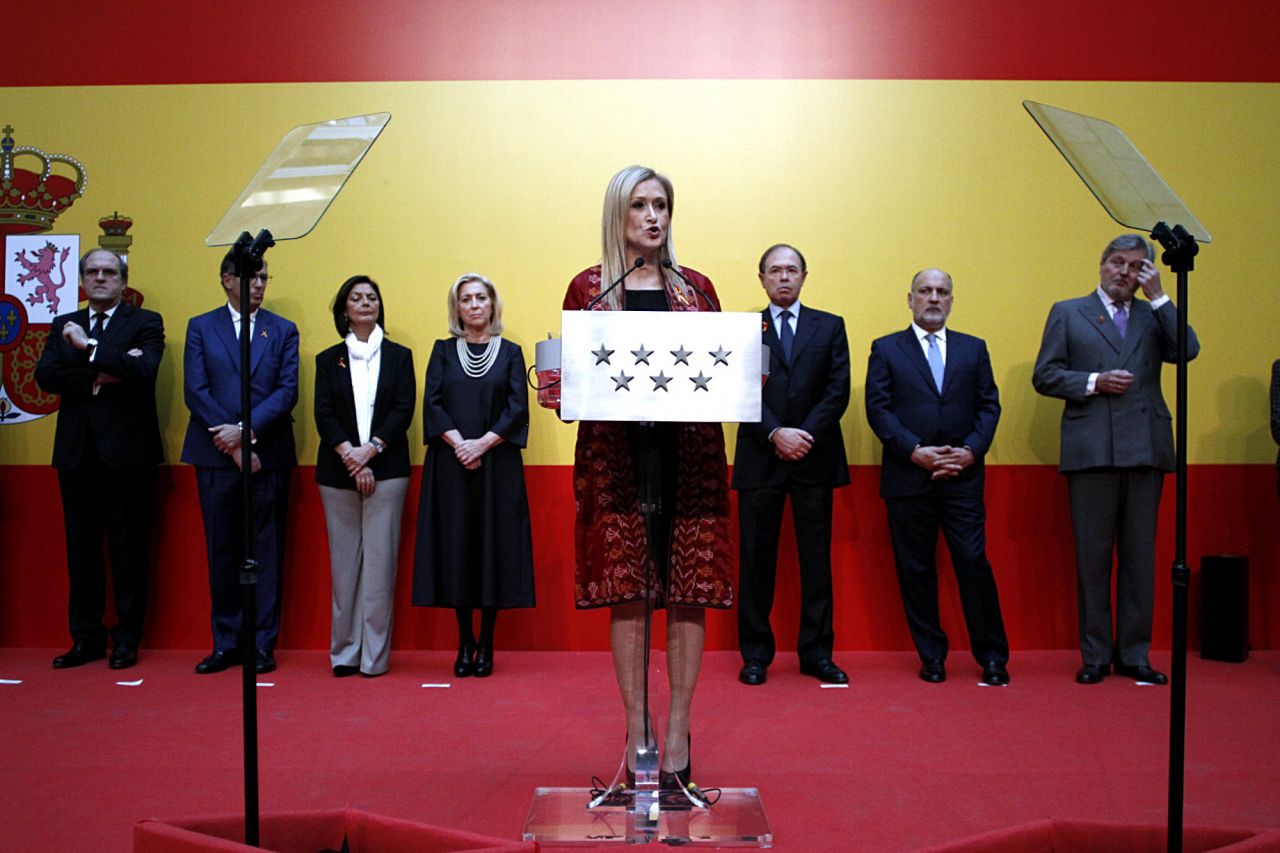 Cristina Cifuentes, durante su discurso.