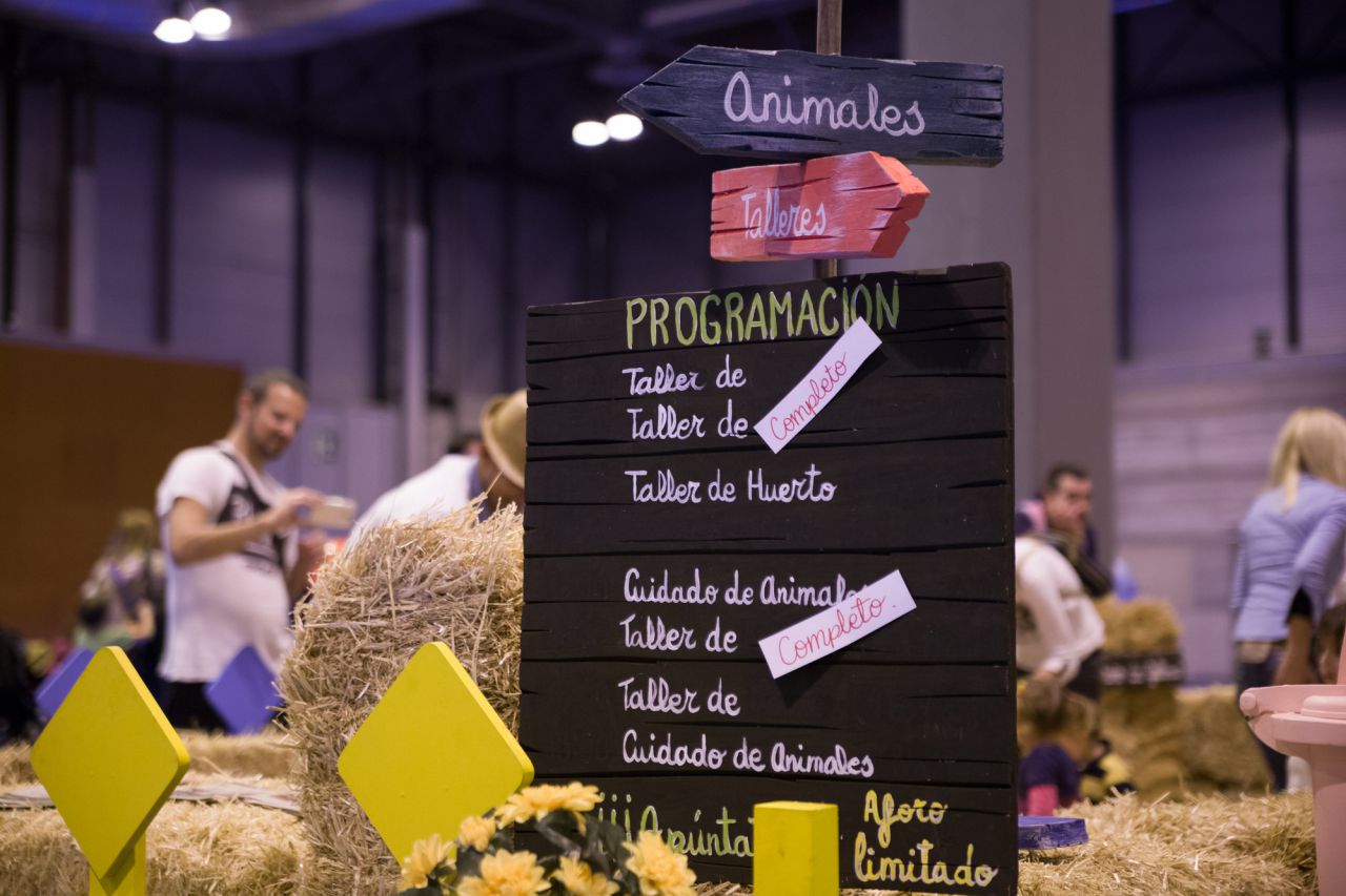 Talleres ofrecidos en el espacio de la granja.