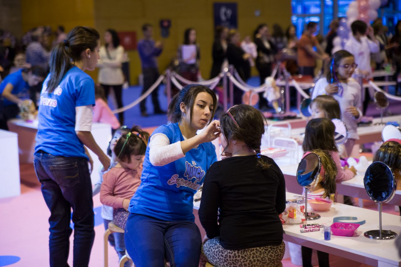 Taller de maquillaje para niños y niñas de Nancy.