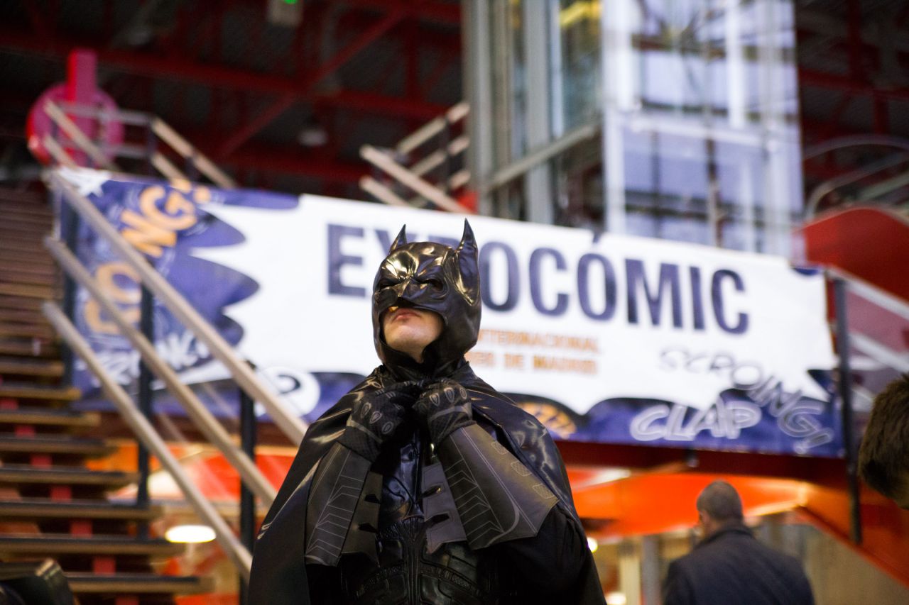 Batman a la entrada de Expocómic.