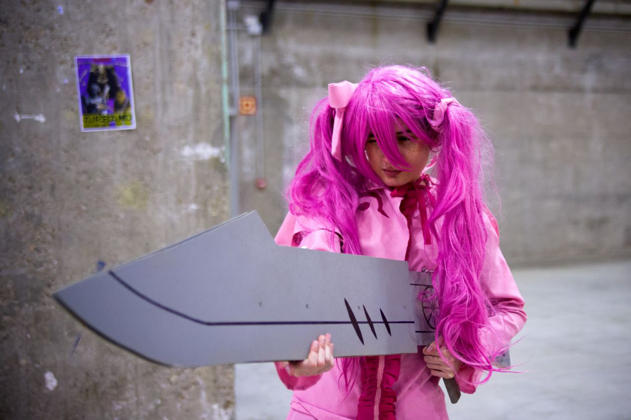 Una cosplayer visitante del Salón.