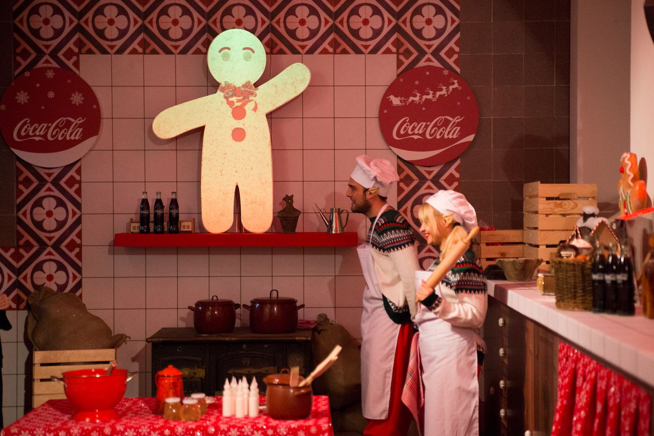 Visita a la Casa de Coca-Cola de Papá Noel.