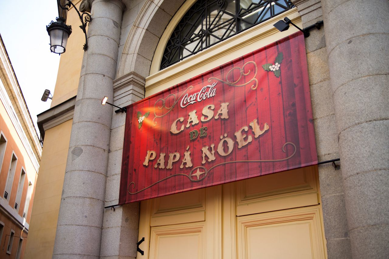 Entrada a la Casa de Coca-Cola de Papá Noel.