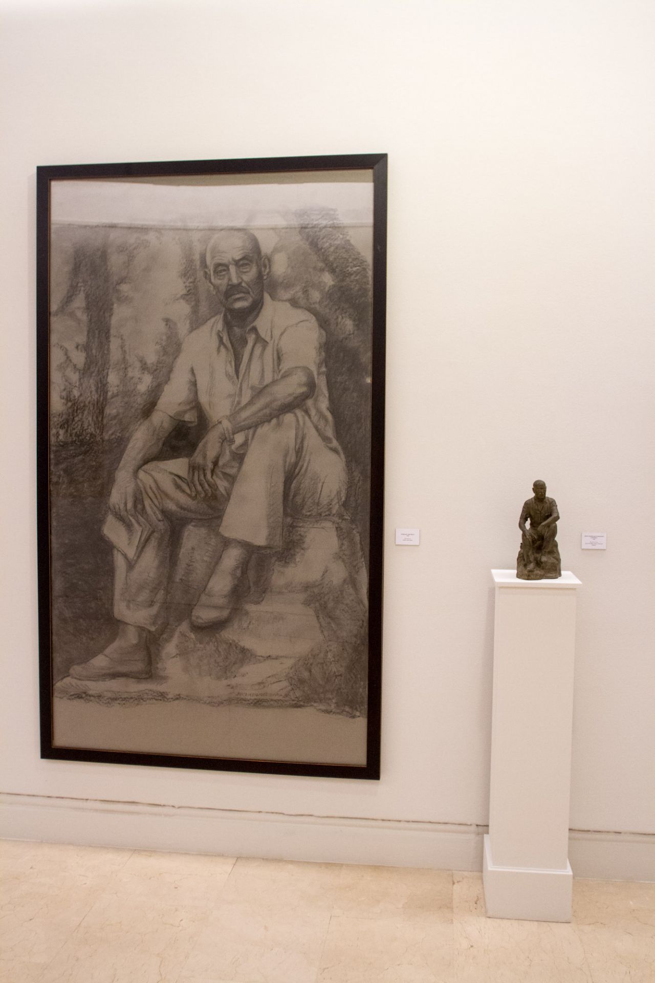 Estudio y boceto para el monumento a José Hierro (2004).