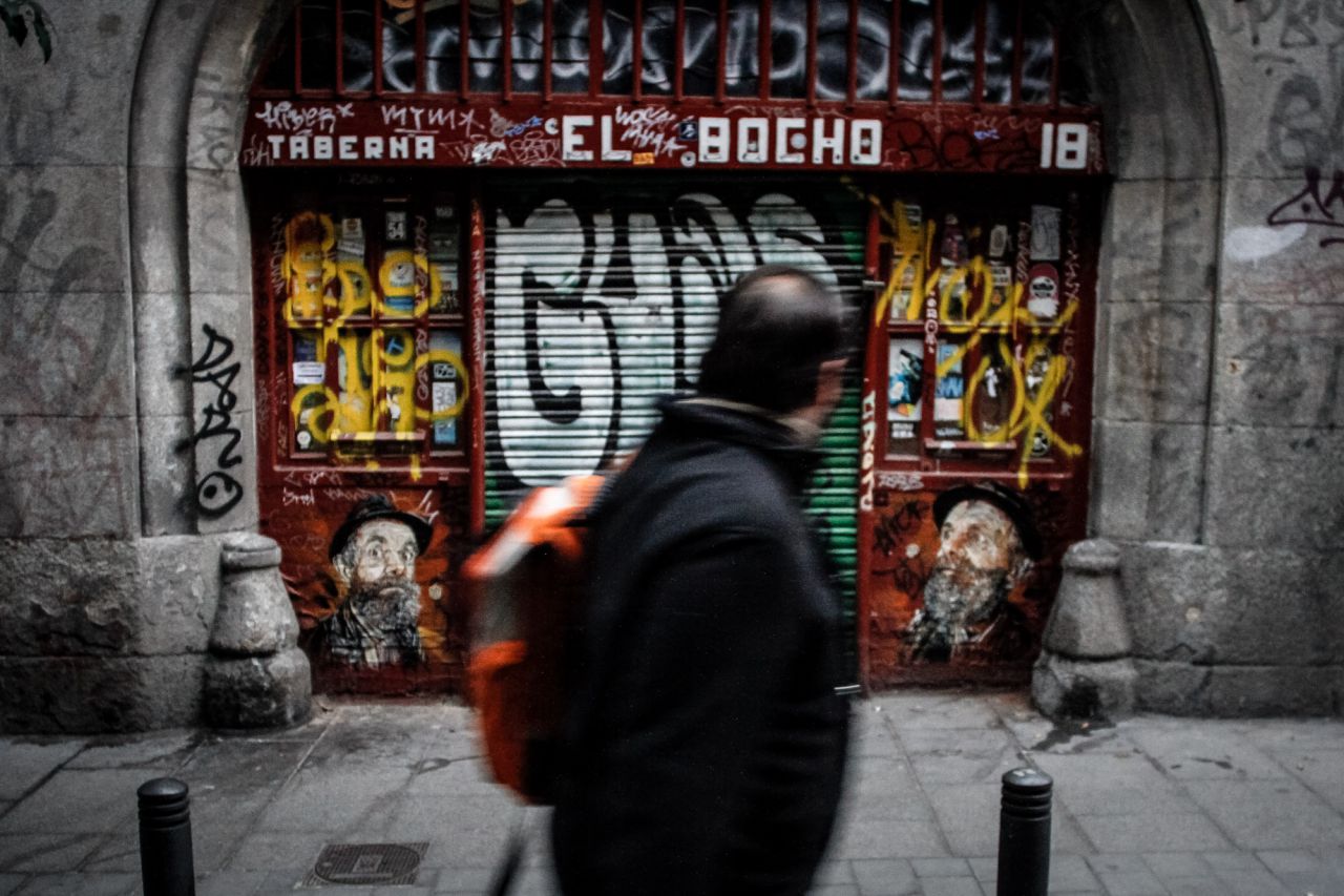 Dos pequeñas piezas de C215 en la calle San Roque