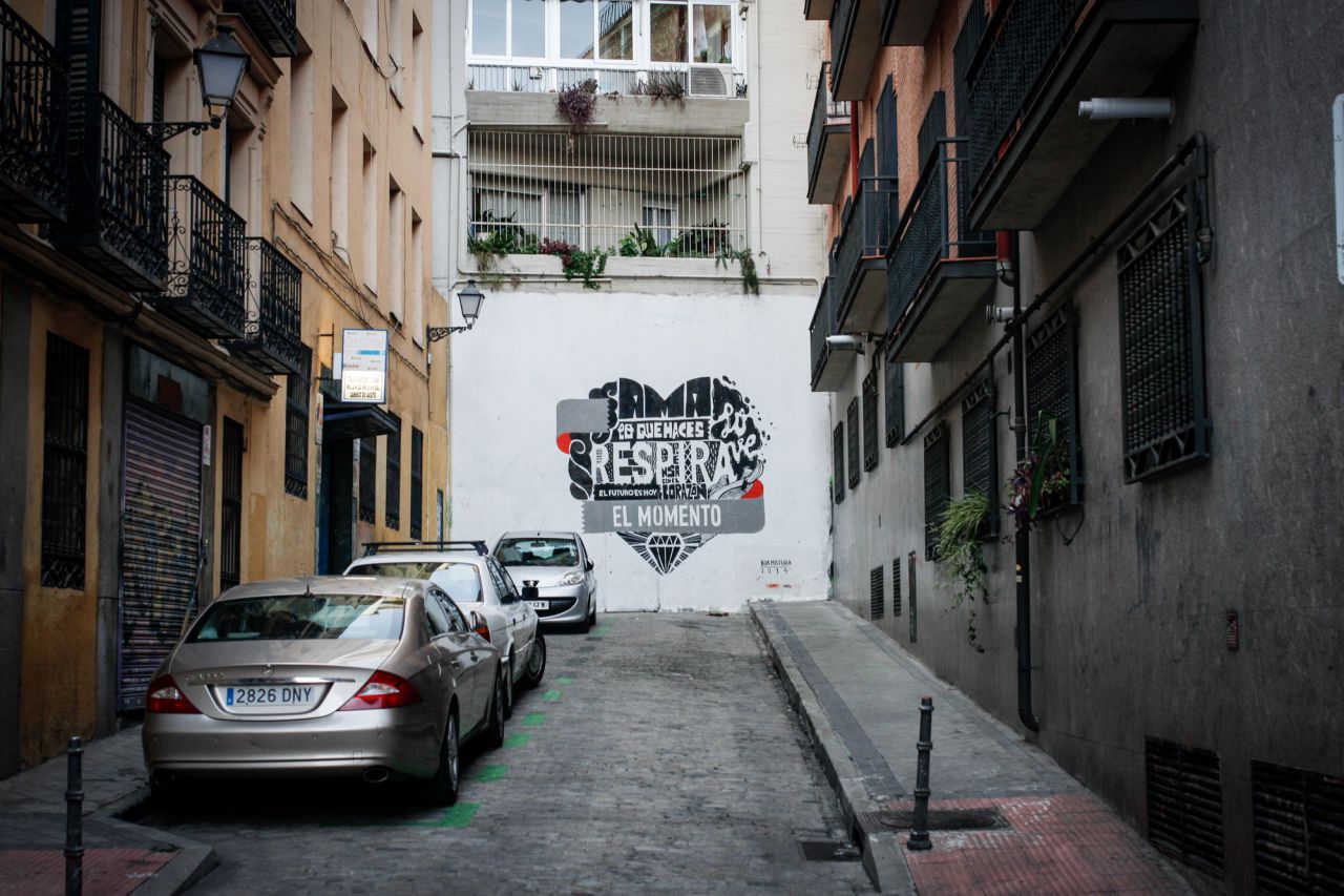 Mural del colectivo Boa Mistura en la calle San Dimas