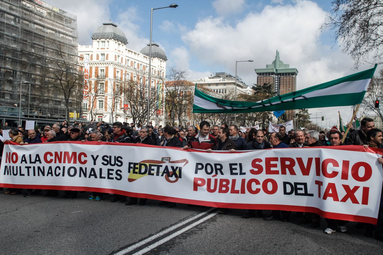 Pancarta principal de la manifestación.