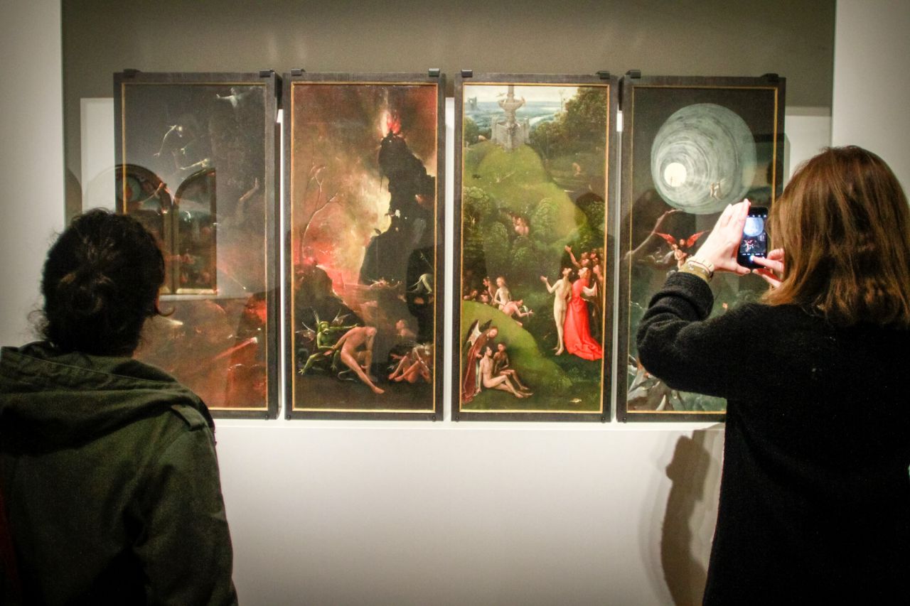 De todas las escenas de este óleo sobre tabla destaca la segunda, 'La ascensión de Empíreo', que muestra el camino que las almas de los bienaventurados emprenden hacia la luz divina.